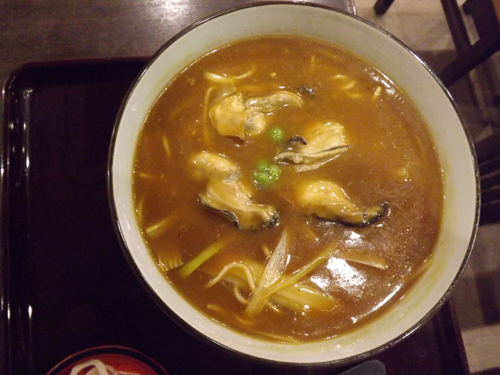 牡蠣カレーそば