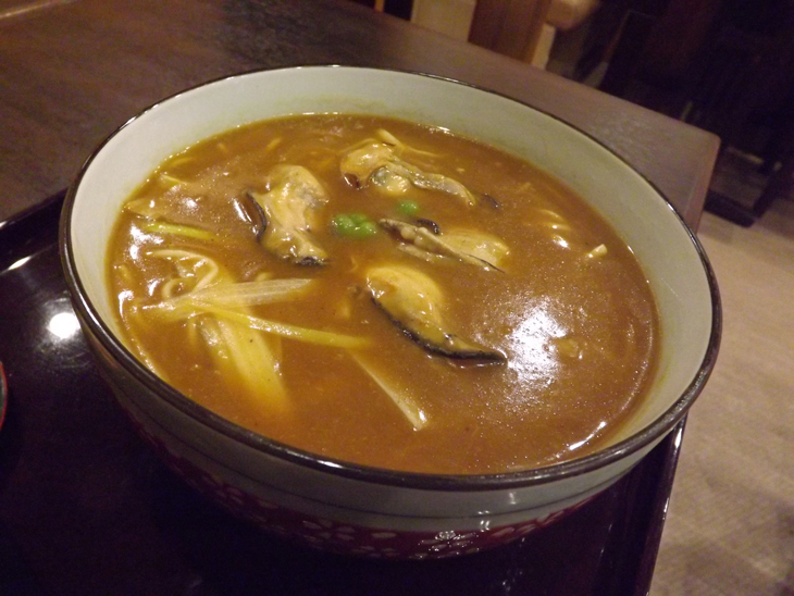 牡蠣カレーそば
